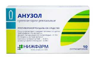 Свечи Анузол — Инструкция По Применению