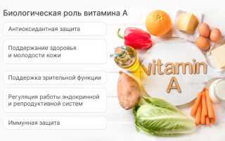 Витамин A роль в организме